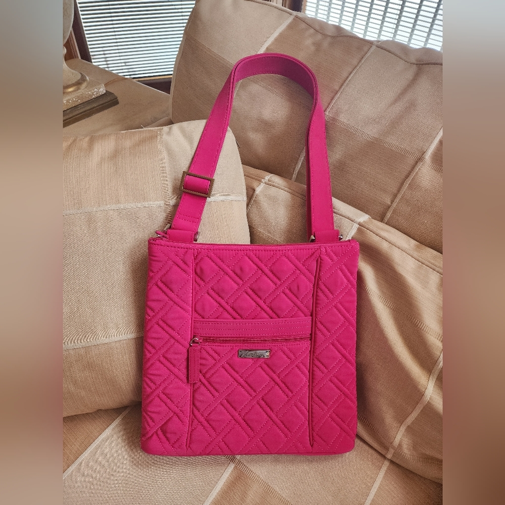 Vera Bradley Hot Pink Hipster Purse